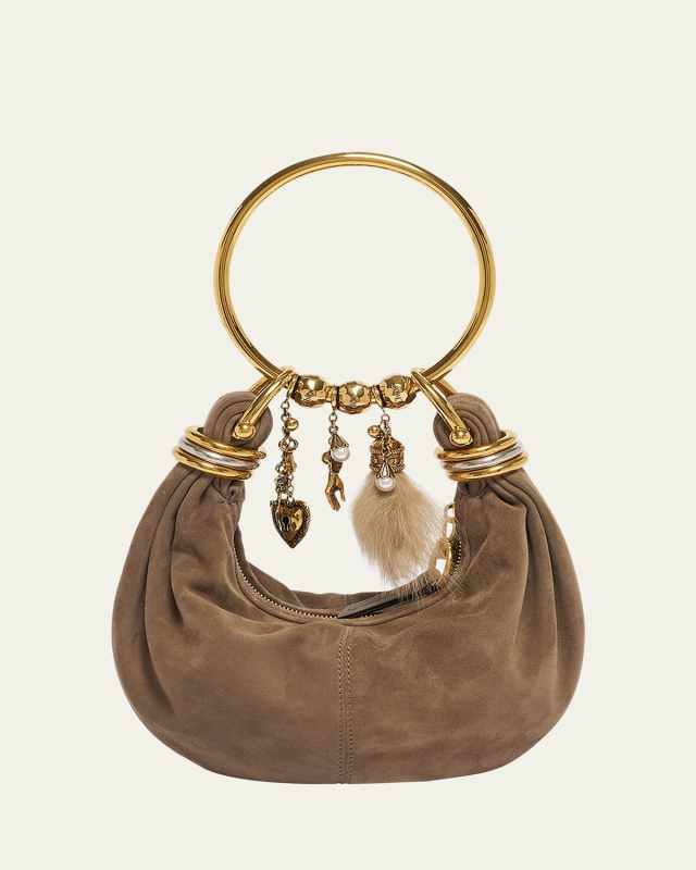Bracelet Hobo Bag in Suede